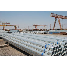 BS1387 tubo de acero galvanizado en caliente para la construcción